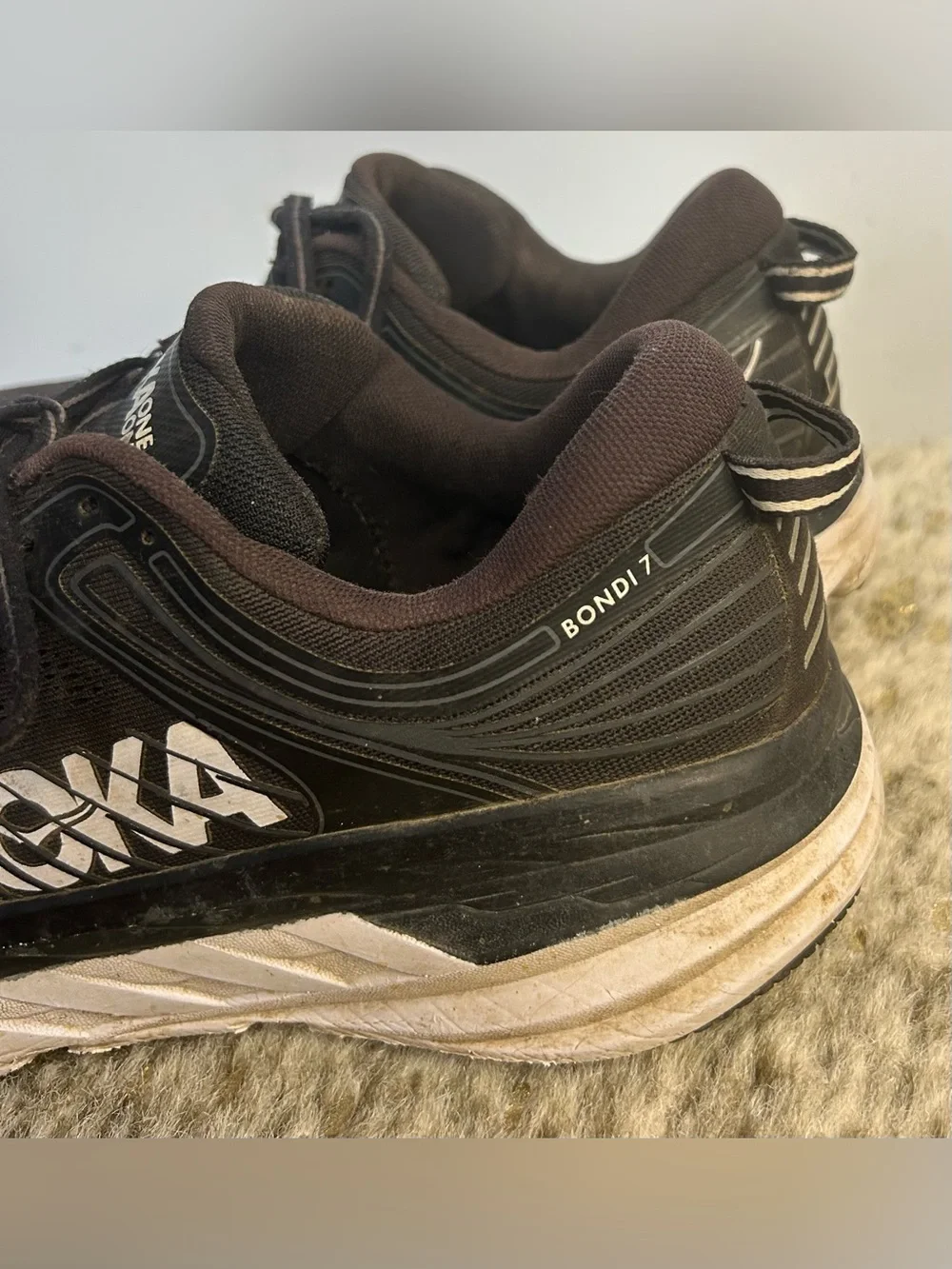 HOKA Black Mens Sneakers Size 10.5